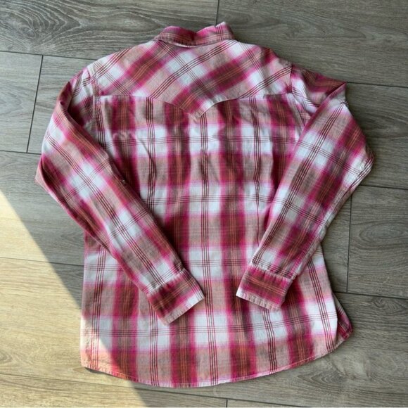 Panhandle Slim Embroidered Rhinestones Plaid Western Shirt - Picture 13 of 14